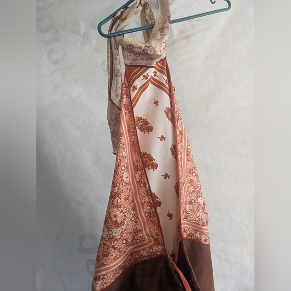 Candice Held Vintage Silk Scarf top - Picture 4 of 4